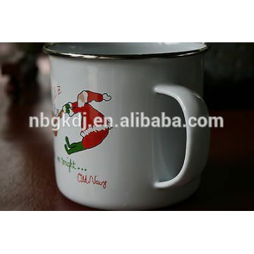 Mug promotionnel d&#39;émail de Noël pour le cadeau